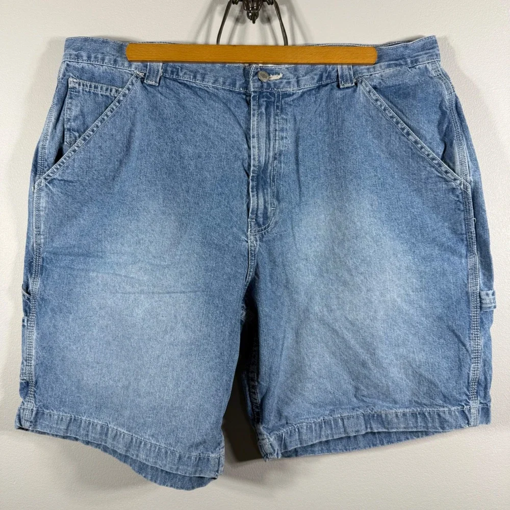 Vintage American Eagle AE Supply Co Workwear Carpenter Denim Shorts Size 38